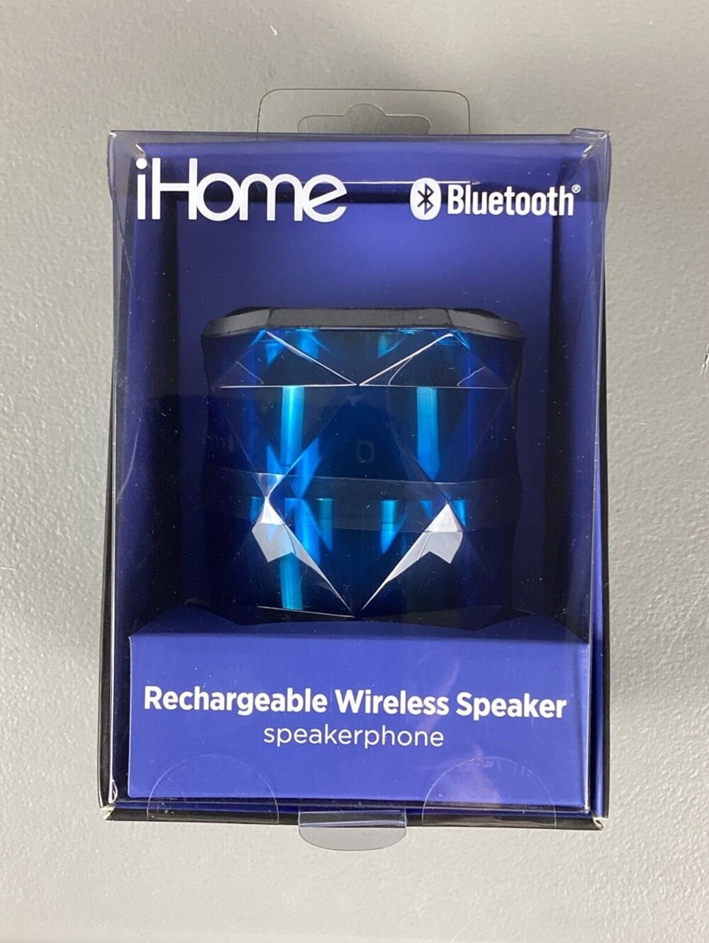 iHome iBT67LTC Blue Portable Bluetooth Speakerphone USB Rechargeable